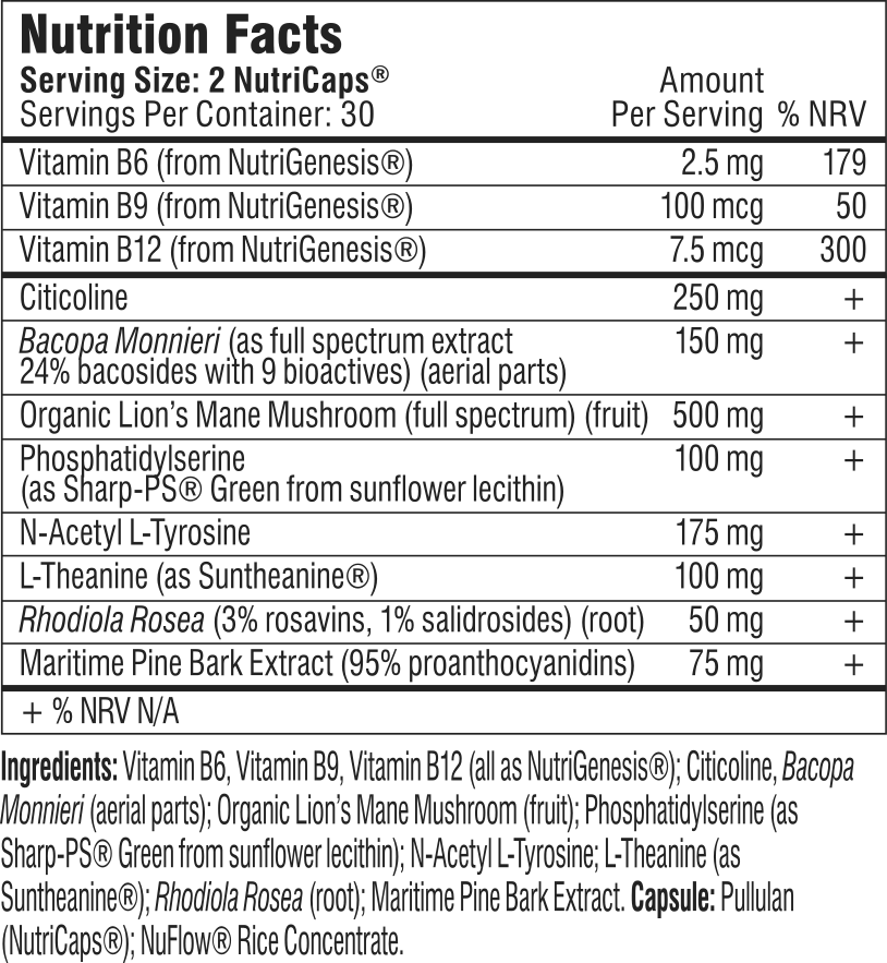 Mind Lab Pro Ingredients