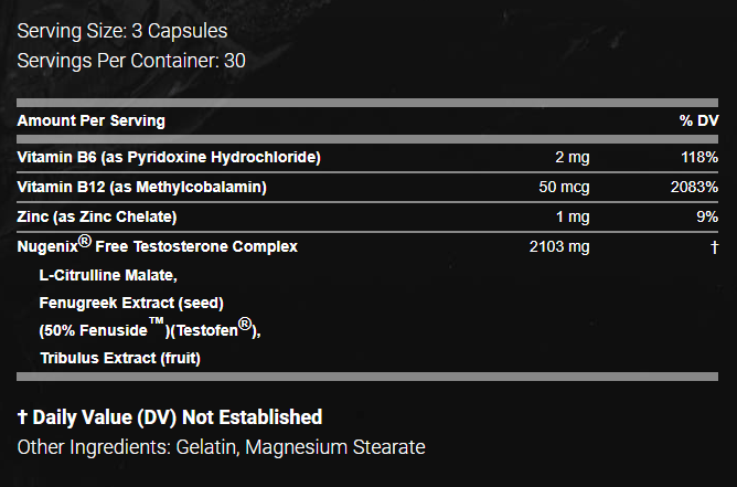 Nugenix Ingredients