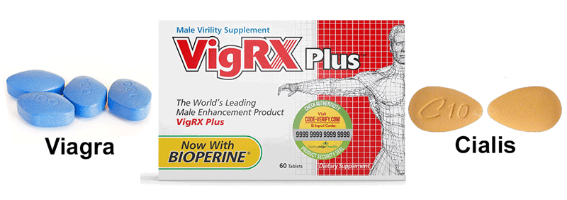 Comparison VigRX Plus with Viagra & Cialis