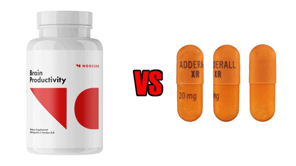 NooCube Brain Productivity vs Adderall Comparison Results Review