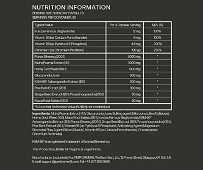 Performer-8 Ingredients