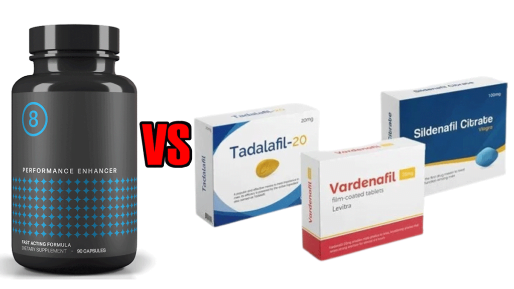 Sildenafil vs Tadalafil vs Vardenafil vs Performer 8