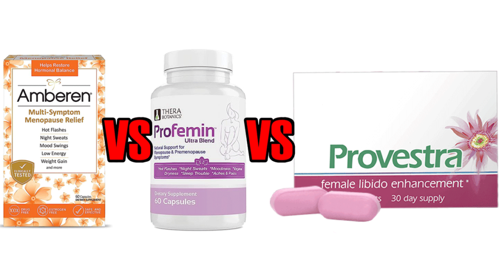 Amberen vs Profemin vs Provestra Comparison-Coach Review