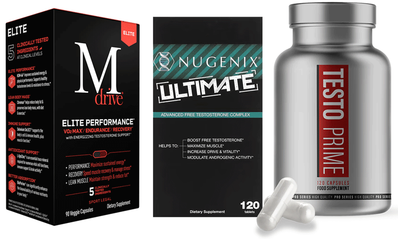 Comparison of MDrive, Nugenix Ultimate & TestoPrime