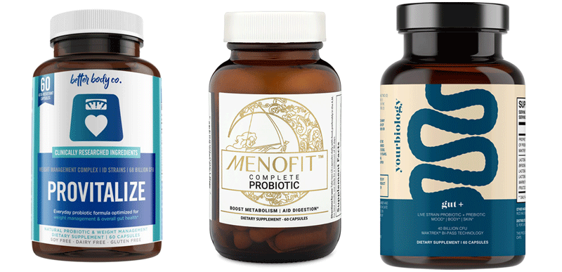 Comparison of Provitalize, MenoFit & YourBiology Gut+