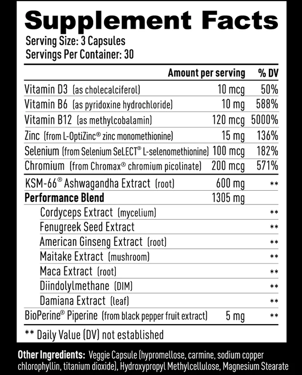 Mdrive Ingredients