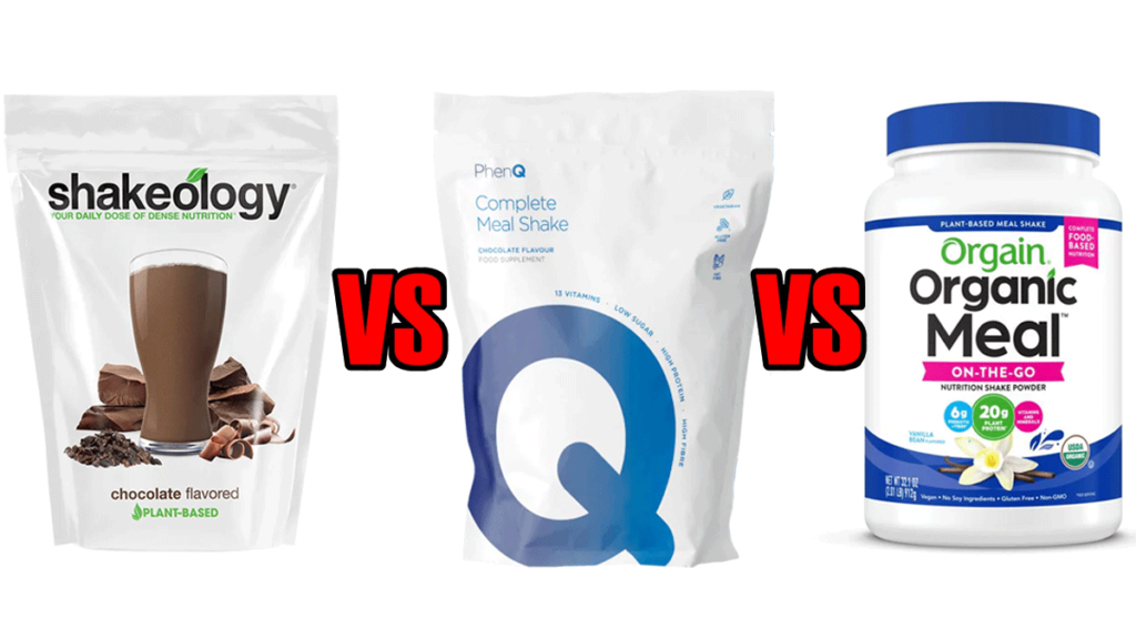 Shakeology vs PhenQ Meal Shake vs Orgain Comparison Results Review