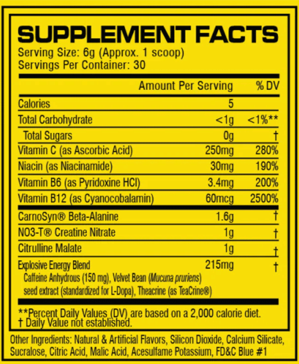 C4 Original Ingredients