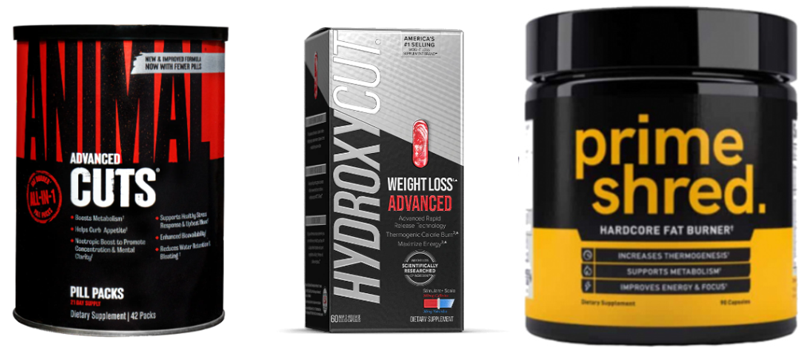 Comparison of Animal Cuts, Hydroxycut & PrimeShred