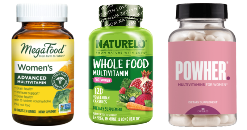 Comparison of MegaFood, Naturelo & Powher Multivitamin for women