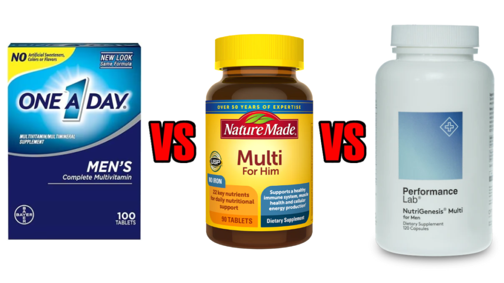 One a Day vs Nature Made vs Performance Lab Multi Comparison Results Review