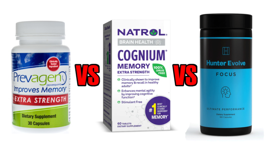 Prevagen Extra Strength vs Cognium vs Hunter Focus Comparison Results Review