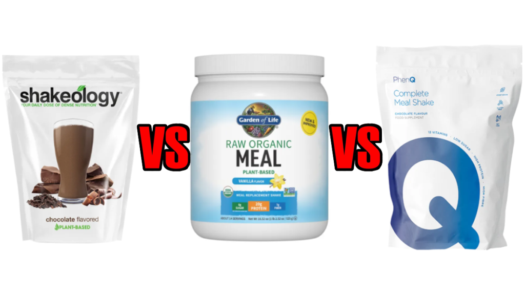 Shakeology vs Garden of Life vs PhenQ Meal Shake Comparison Results Review