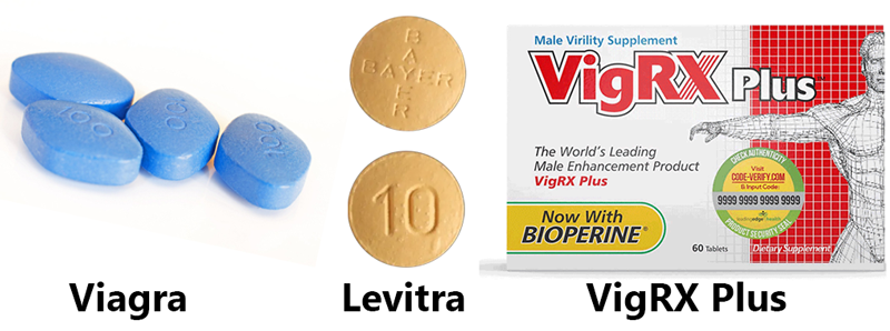 Comparison of Viagra, Levitra & VigRX-Plus