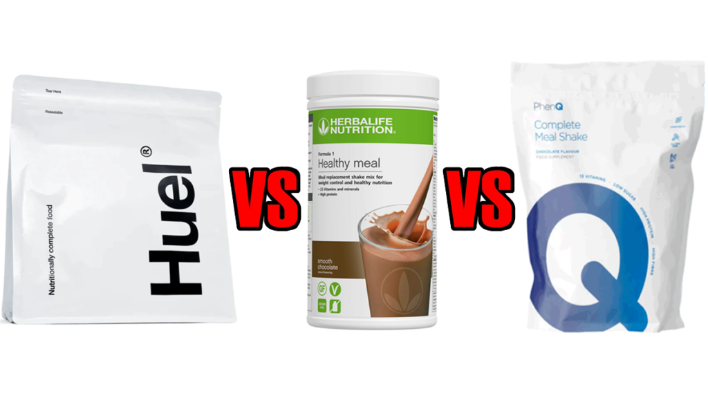 Huel vs Herbalife vs PhenQ Meal Shake Comparison Results Review