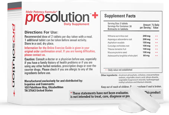 Prosolution Plus Ingredients