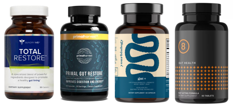 Total Restore, Primal Gut Restore, Yourbiology Gut+ & Biotics 8 Comparison Results Review