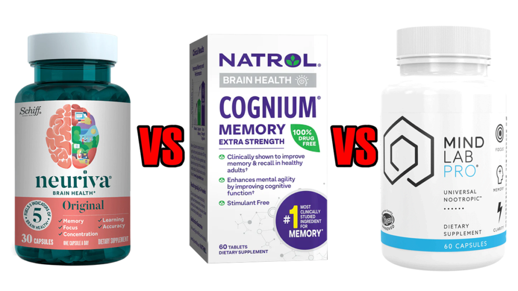 Neuriva vs Cognium vs Mind Lab Pro Comparison Results Review