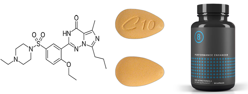 Comparison of Vardenafil, Cialis & Performer-8